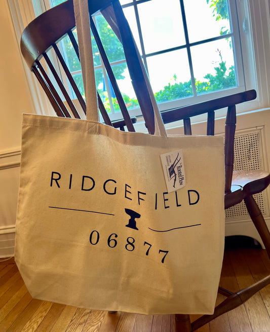 Iconic Ridgefield Design Extra Large Canvas Tote