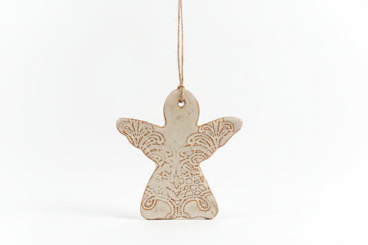 handmade ceramic ornaments come to us from a small-batch potter in Alabama, USA who employs women who have escaped domestic abuse, homelessness and sex trafficking.