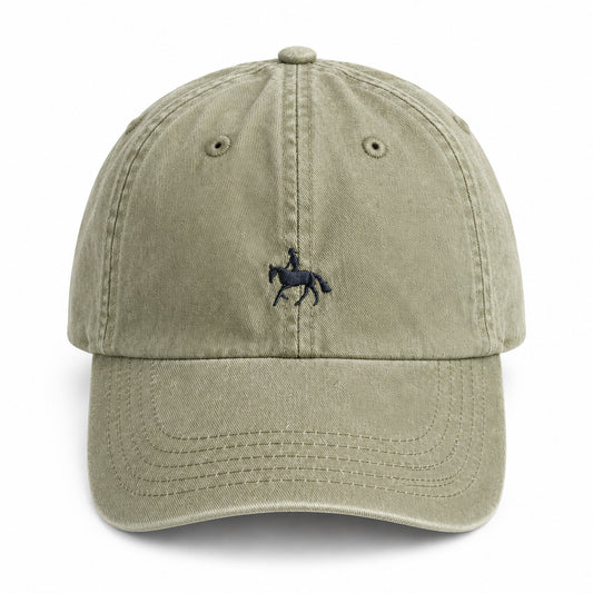 Horse & Rider Washed Pigment-Dyed Baseball Cap