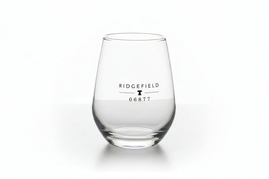 Ridgefield 06877 Stemless Wine or Juice Glass