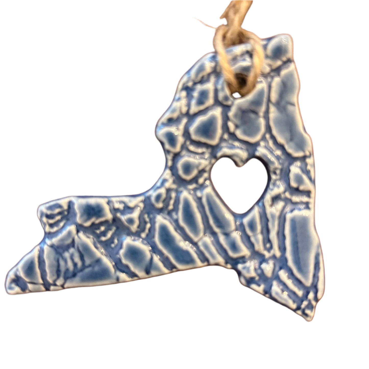 New York State Custom Pottery Ornament - A Purchase with Purpose