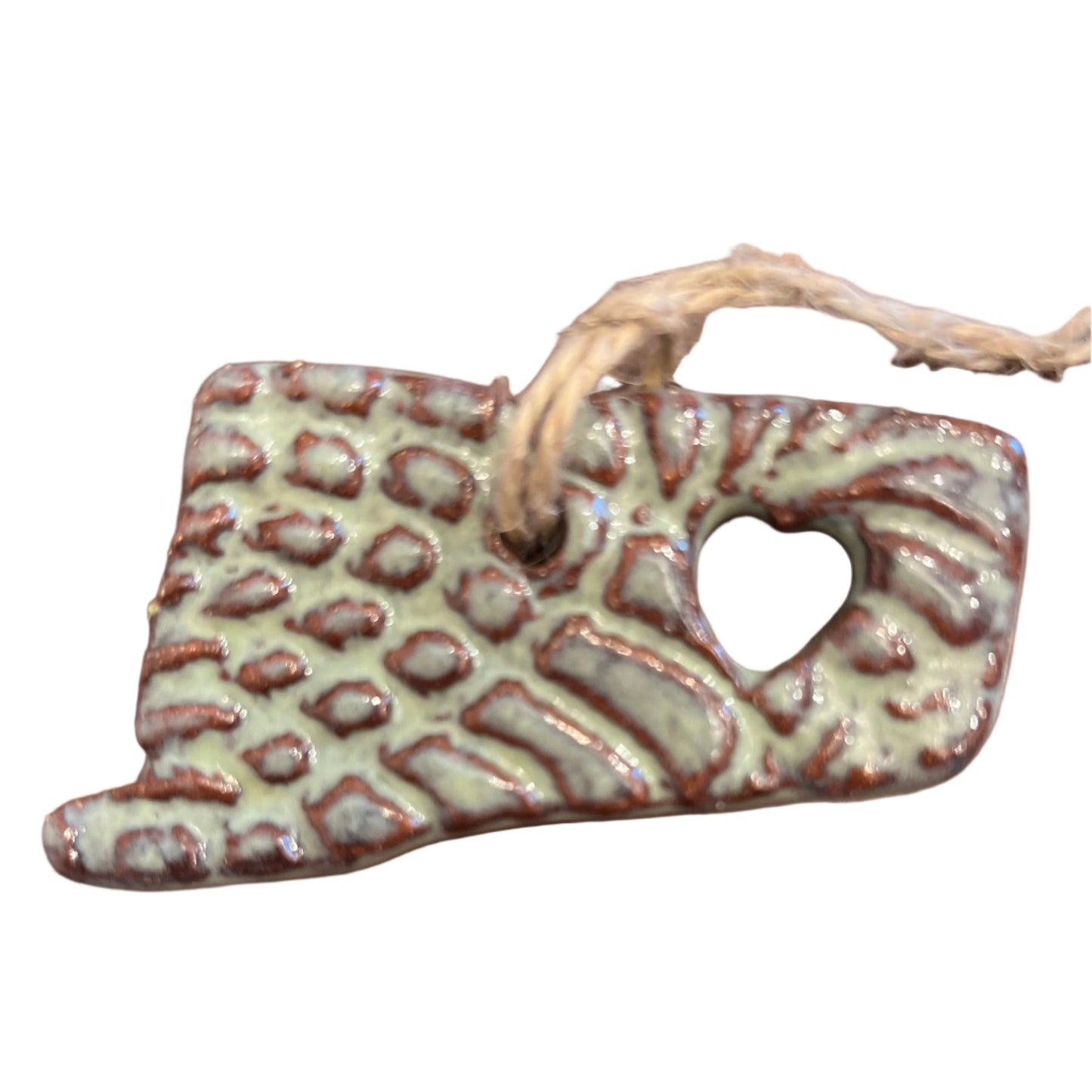Connecticut Custom Pottery Ornament - A Purchase with Purpose