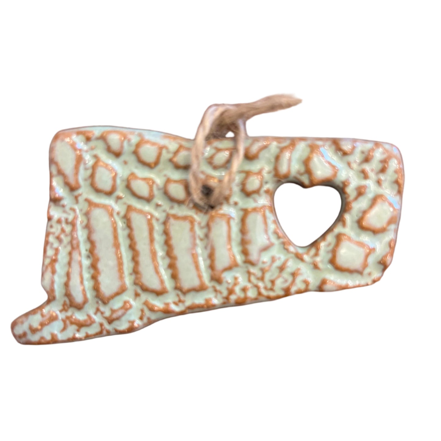Connecticut Custom Pottery Ornament - A Purchase with Purpose