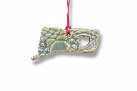 Connecticut Custom Pottery Ornament - A Purchase with Purpose