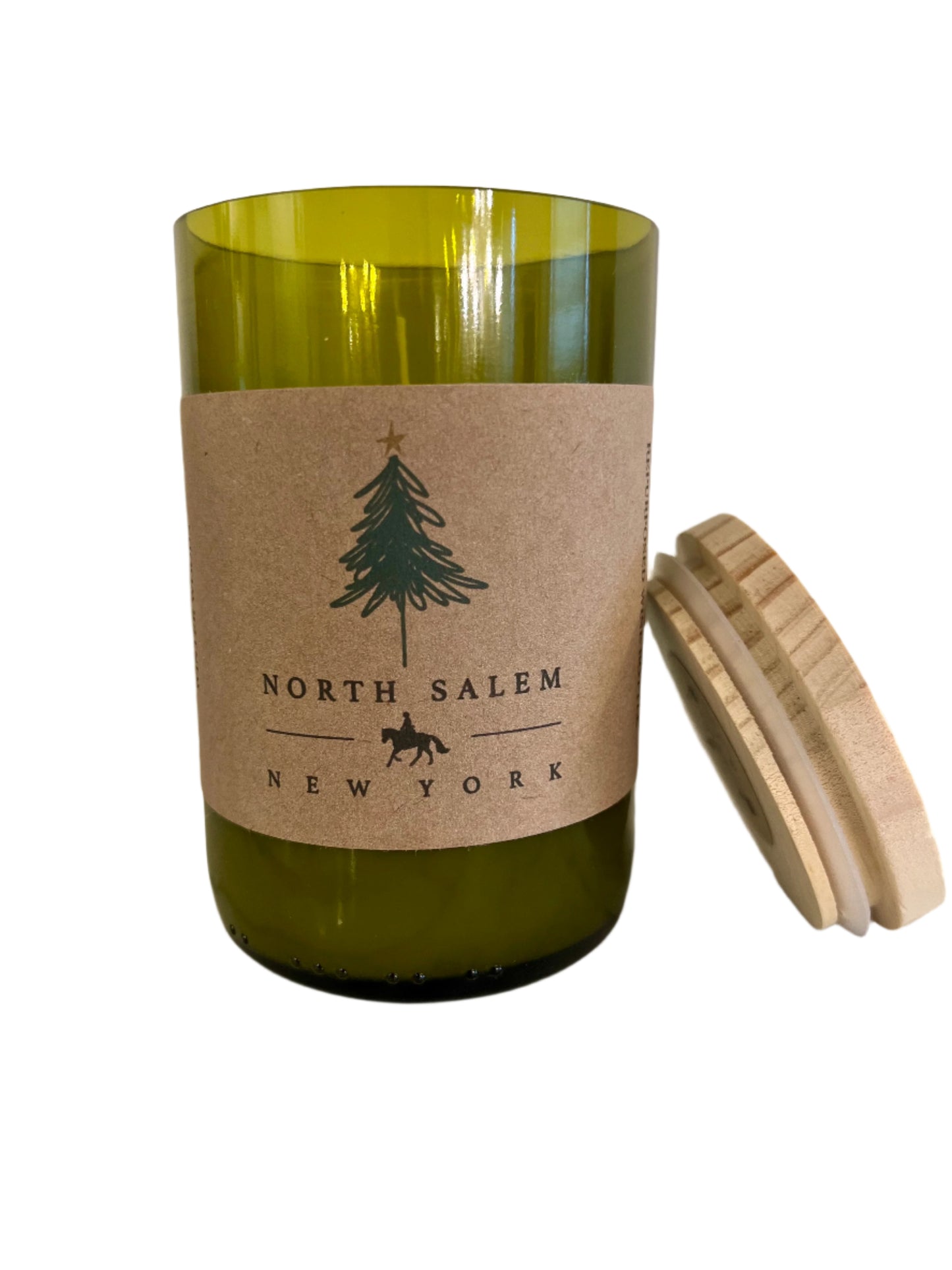 North Salem Recycled Wine Bottle Soy Candle