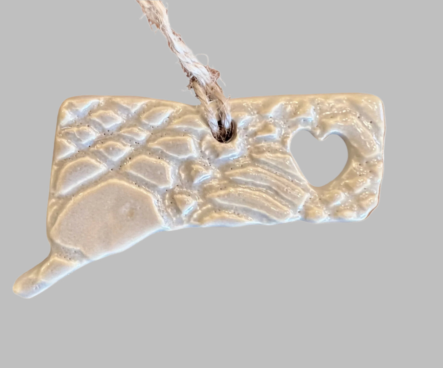 Connecticut Custom Pottery Ornament - A Purchase with Purpose
