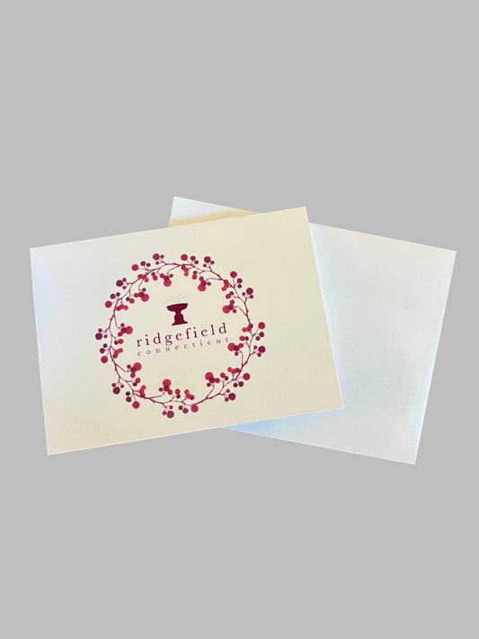 Ridgefield Bayberry Wreath Note Card