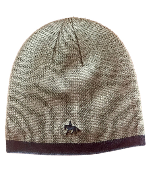 Horse & Rider Banded Knit Beanie