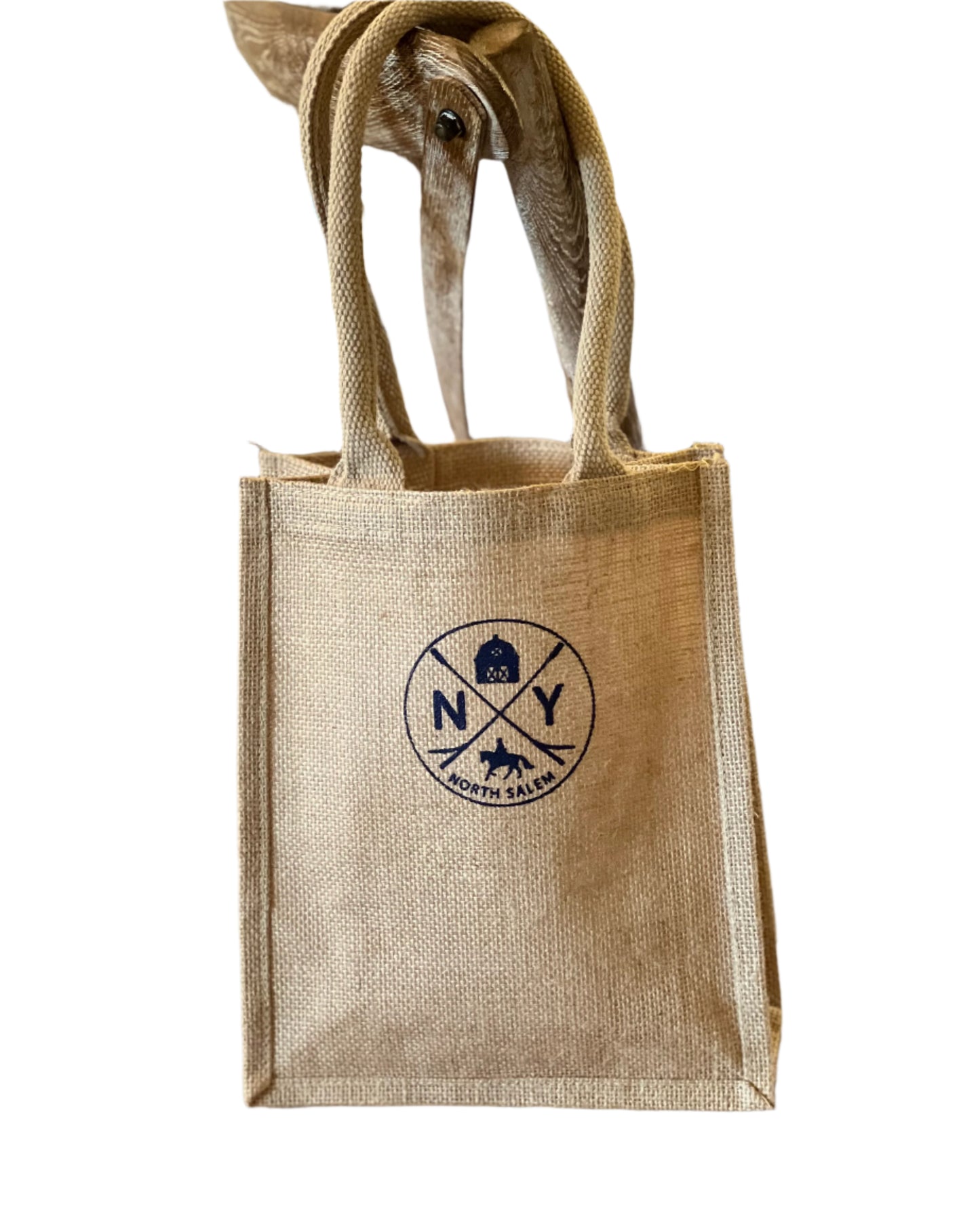 Circle Jute Tote - Iconic North Salem Design