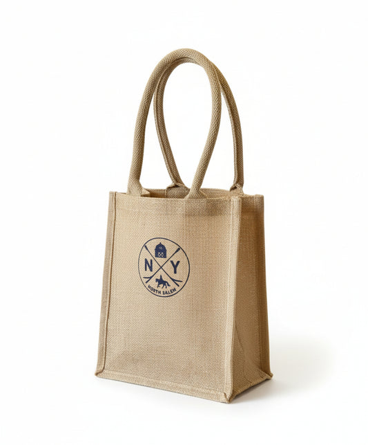 Circle Jute Tote - Iconic North Salem Design