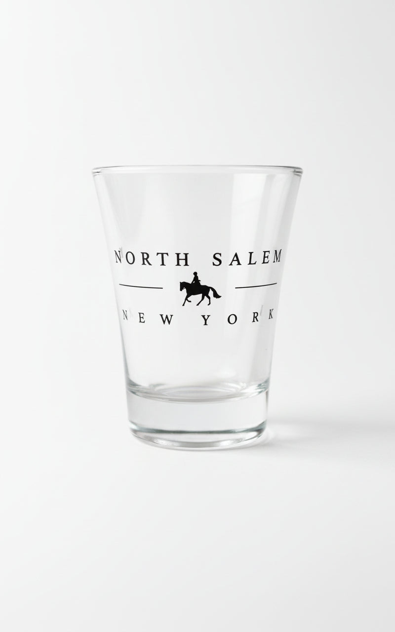 North Salem Shot Glass - Horse & Rider Design
