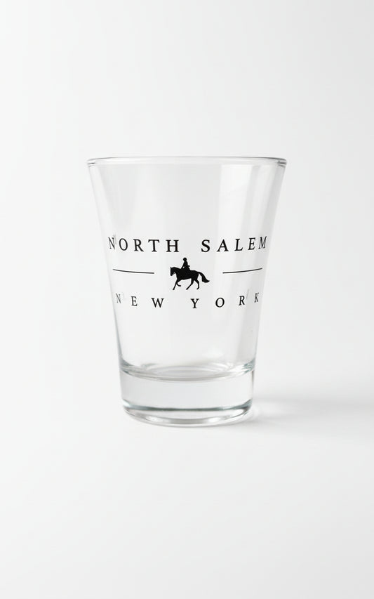 North Salem Shot Glass - Horse & Rider Design