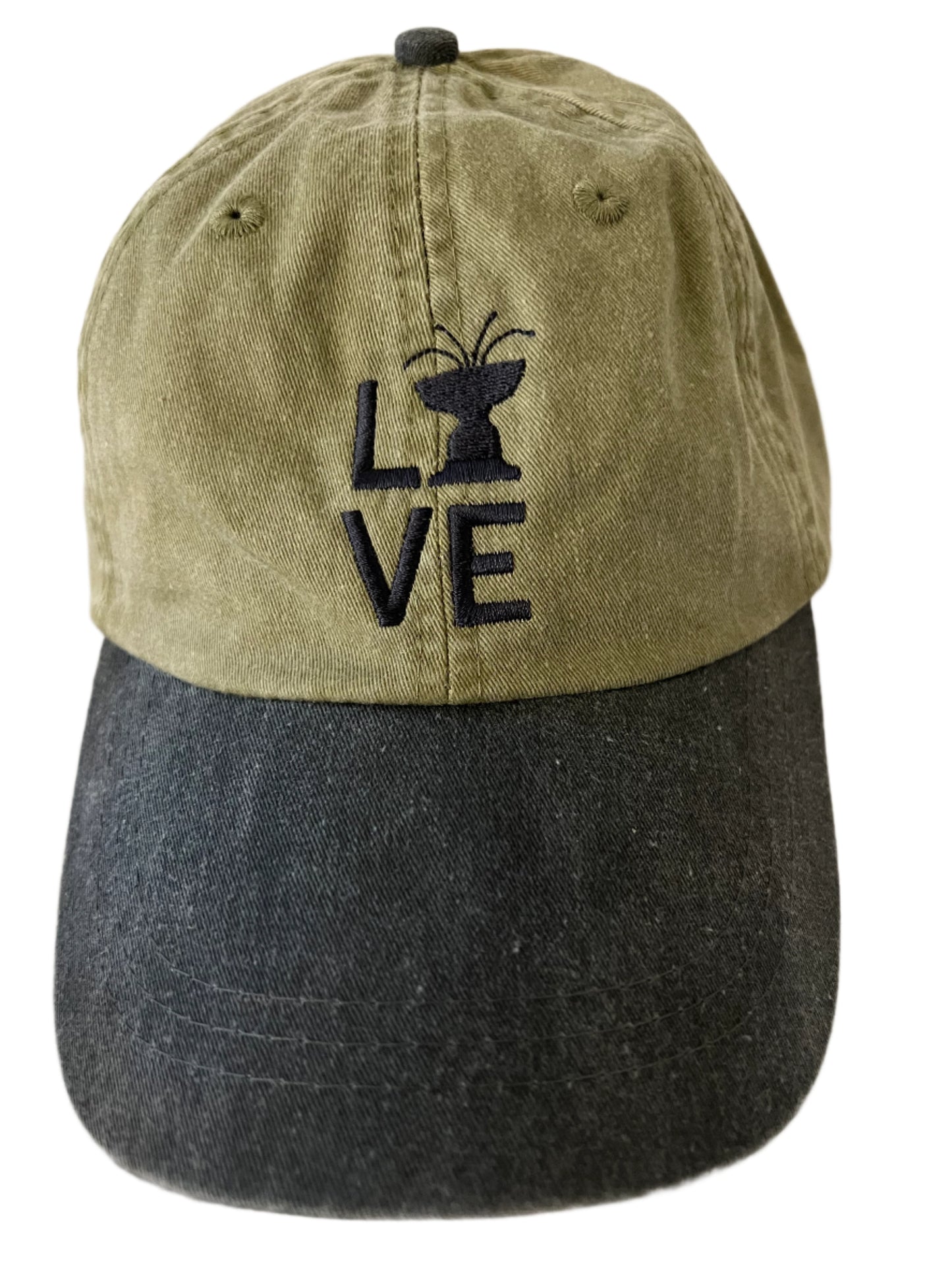 Ridgefield "Love" Washed Canvas Baseball Cap