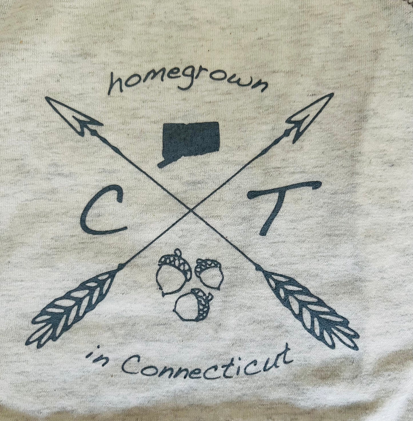 Homegrown in Connecticut Toddler Baseball Tee