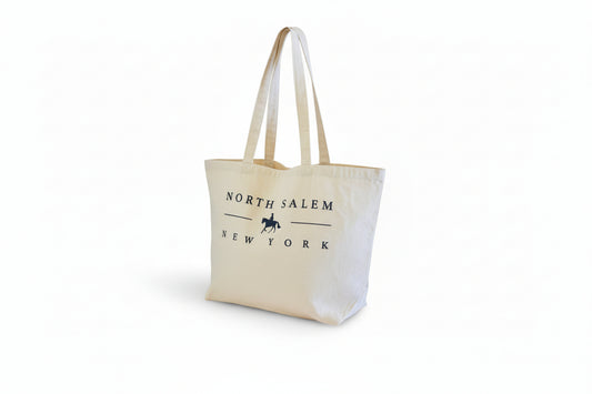 North Salem New York Canvas Tote - equestrian gift