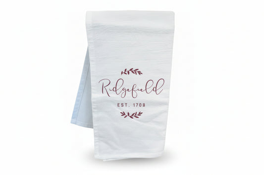 Ridgefield Est. 1709 Tea Towel