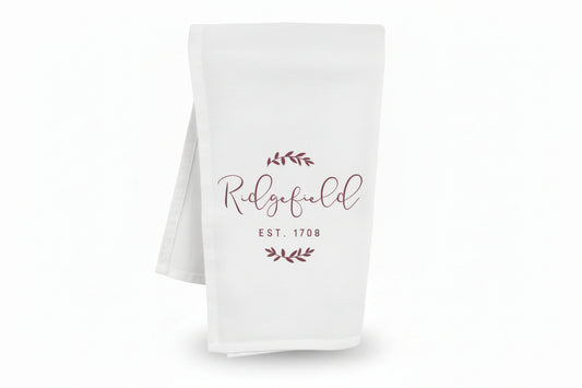 Ridgefield Connecticut Tea Towel - hometown gift