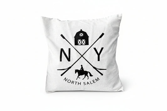 Iconic North Salem NY Linen Pillow