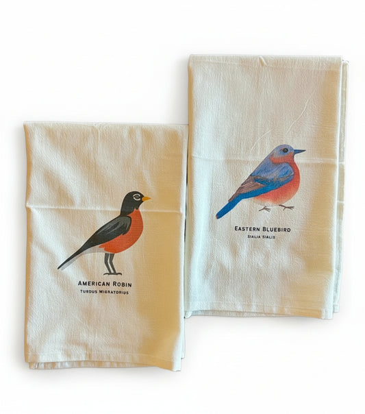 Birds of New England Tea Towel