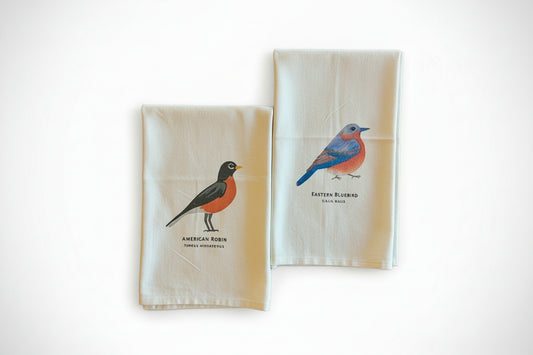 Birds of New England Tea Towel