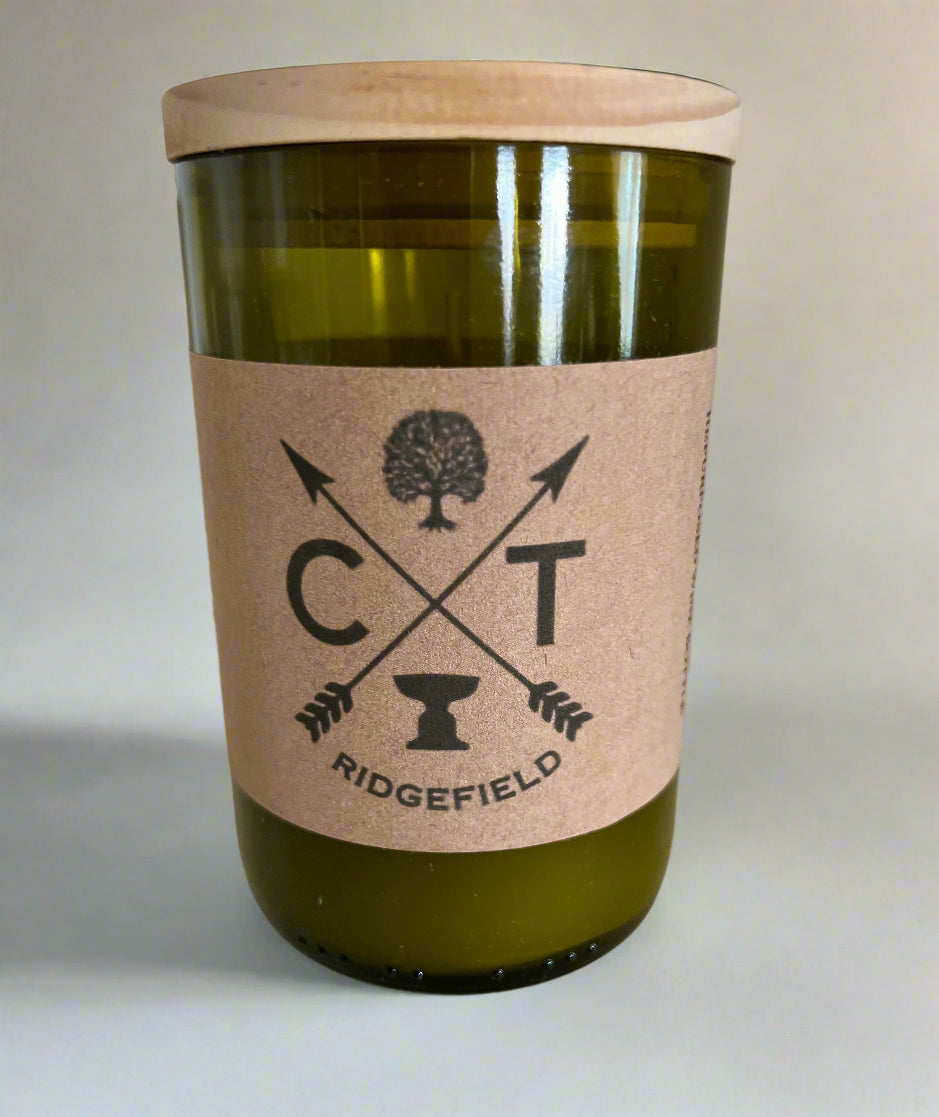 Ridgefield Recycled Wine Bottle Soy Candle