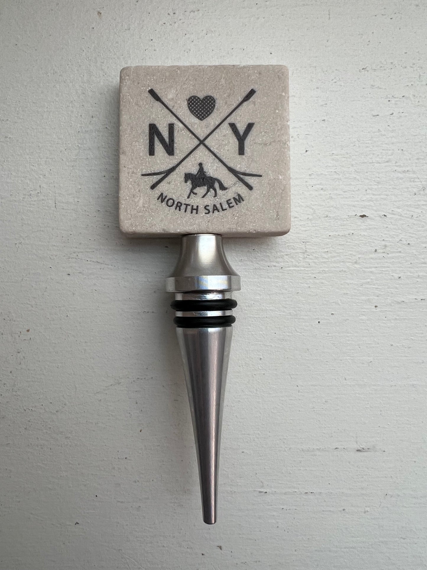 Tumbled Marble Wine Bottle Stopper - North Salem, Redding, Ridgefield & South Salem/Lewisboro Designs