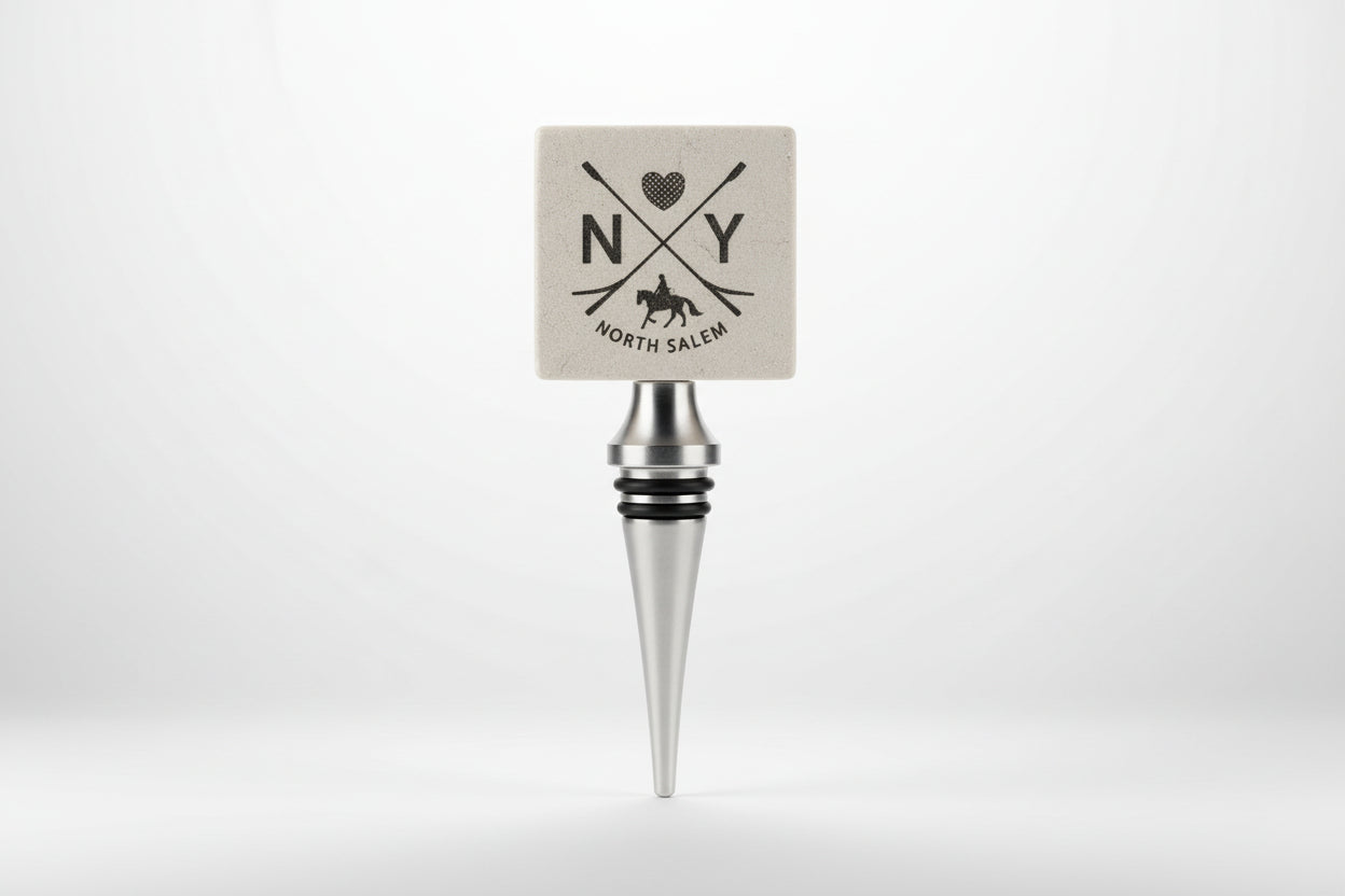 Tumbled Marble Wine Bottle Stopper - North Salem, Redding, Ridgefield & South Salem/Lewisboro Designs