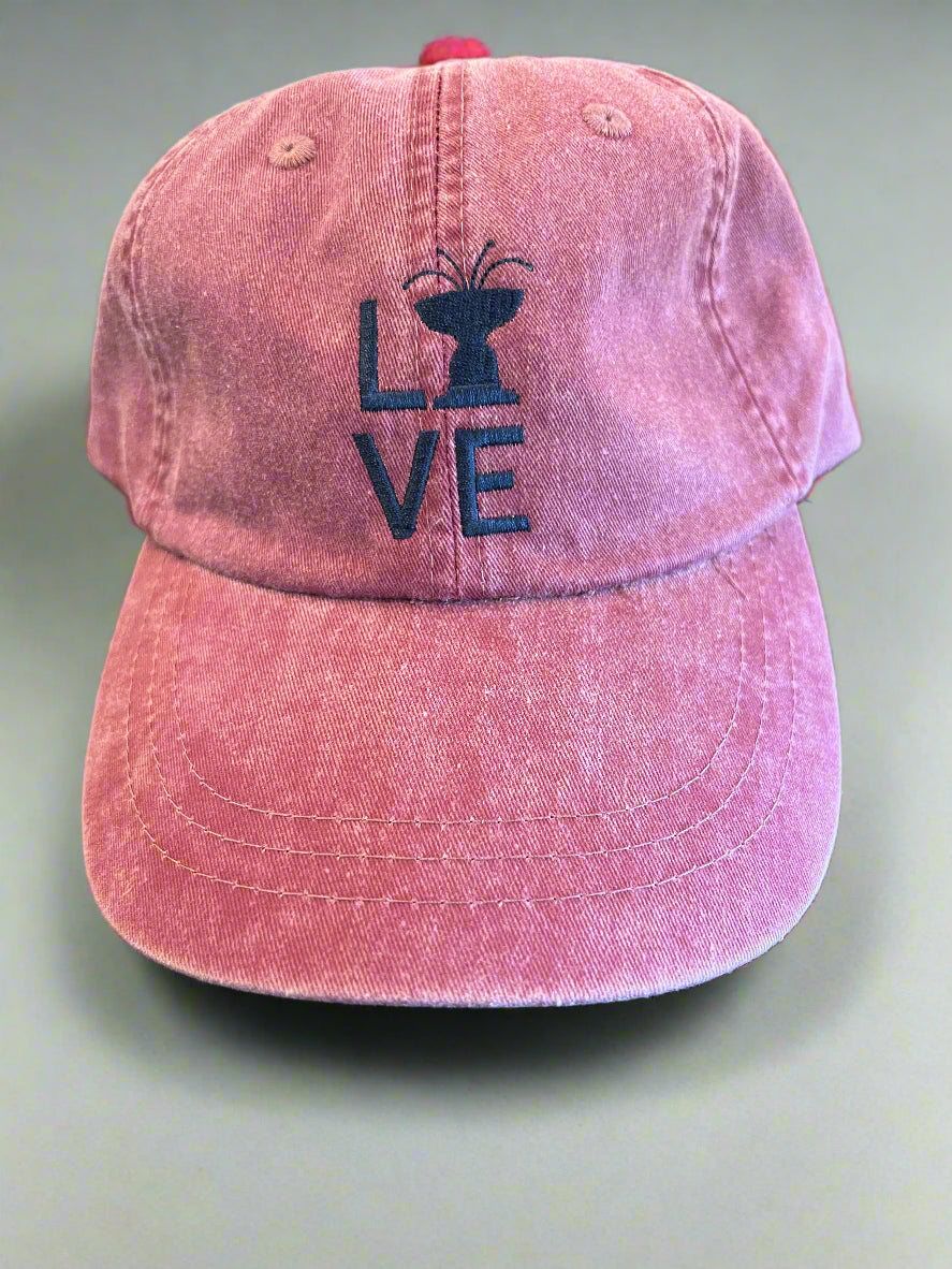 Ridgefield "Love" Washed Canvas Baseball Cap