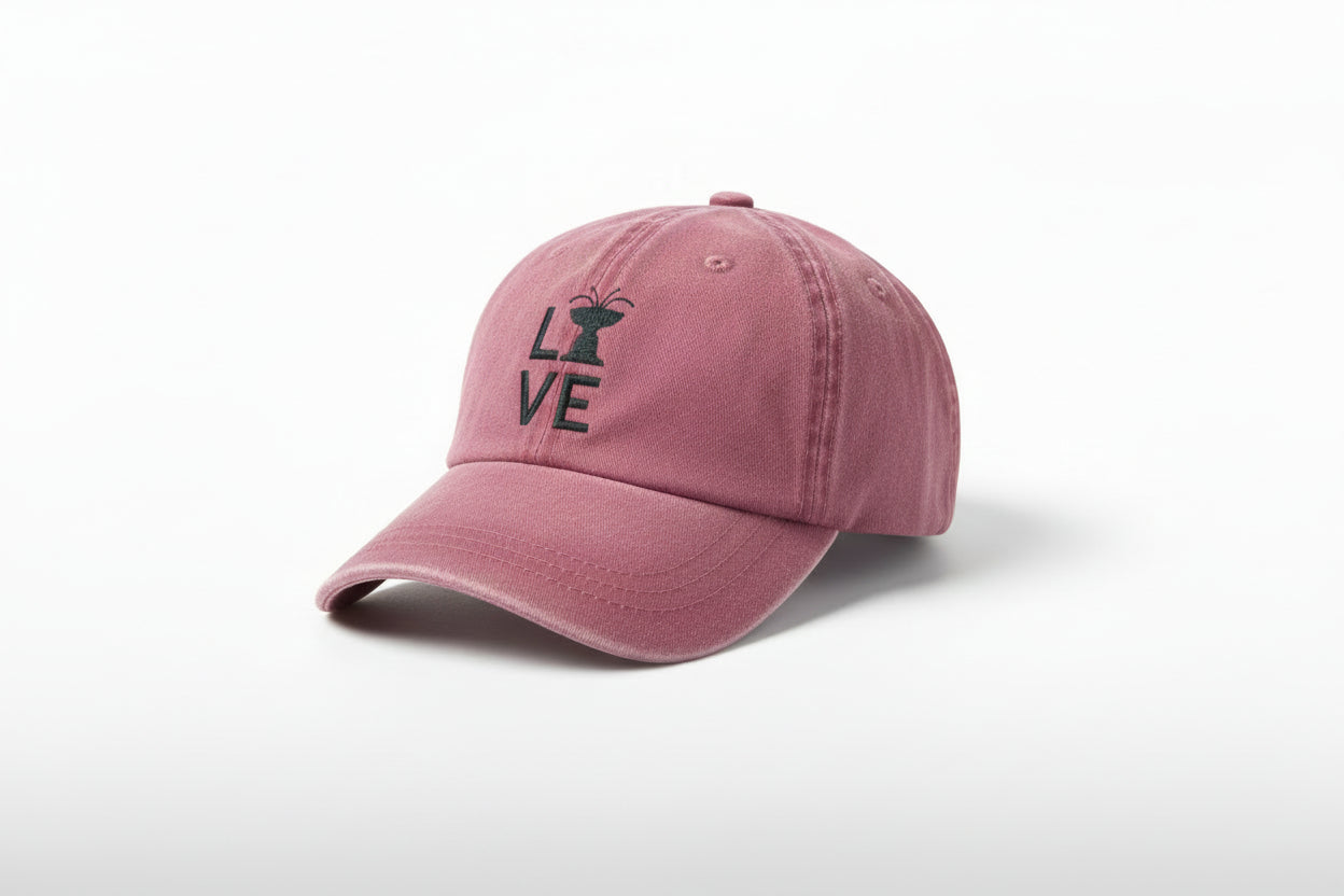 Ridgefield "Love" Washed Canvas Baseball Cap