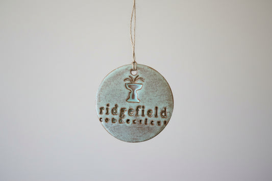 Handmade Ridgefield CT Ceramic Ornament - A Purchase with Purpose