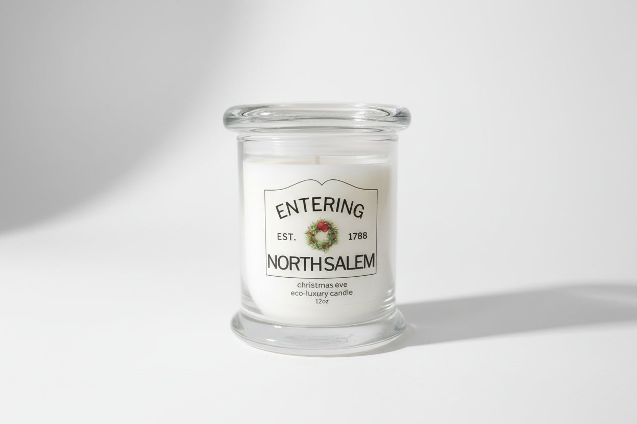 North Salem New York Holiday Candle - hometown gift