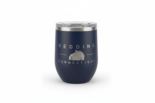 Stemless Wine Tumbler - Iconic Redding CT Bold Design