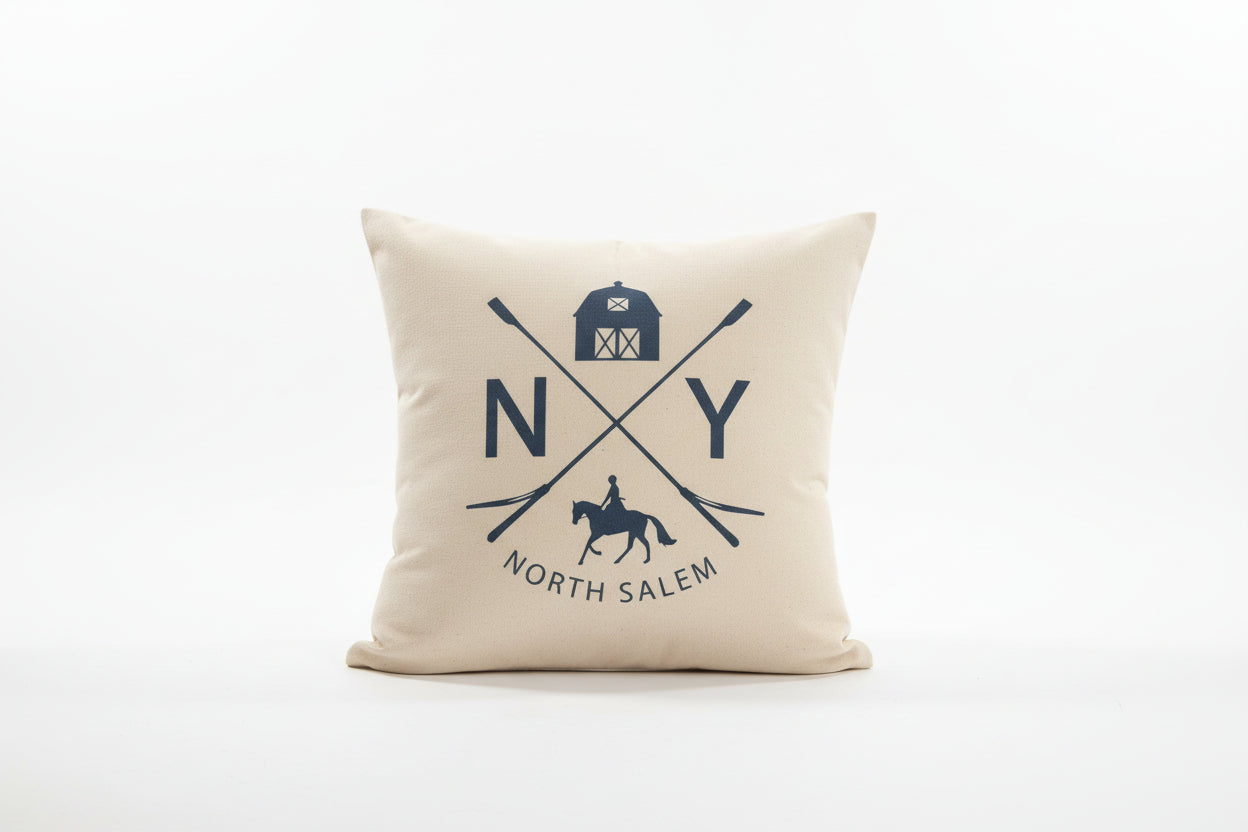 Iconic North Salem NY Heavy Canvas Pillow