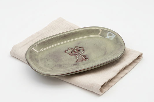 Cass Gilbert fountain ceramic trinket dish - Ridgefield Connecticut gift