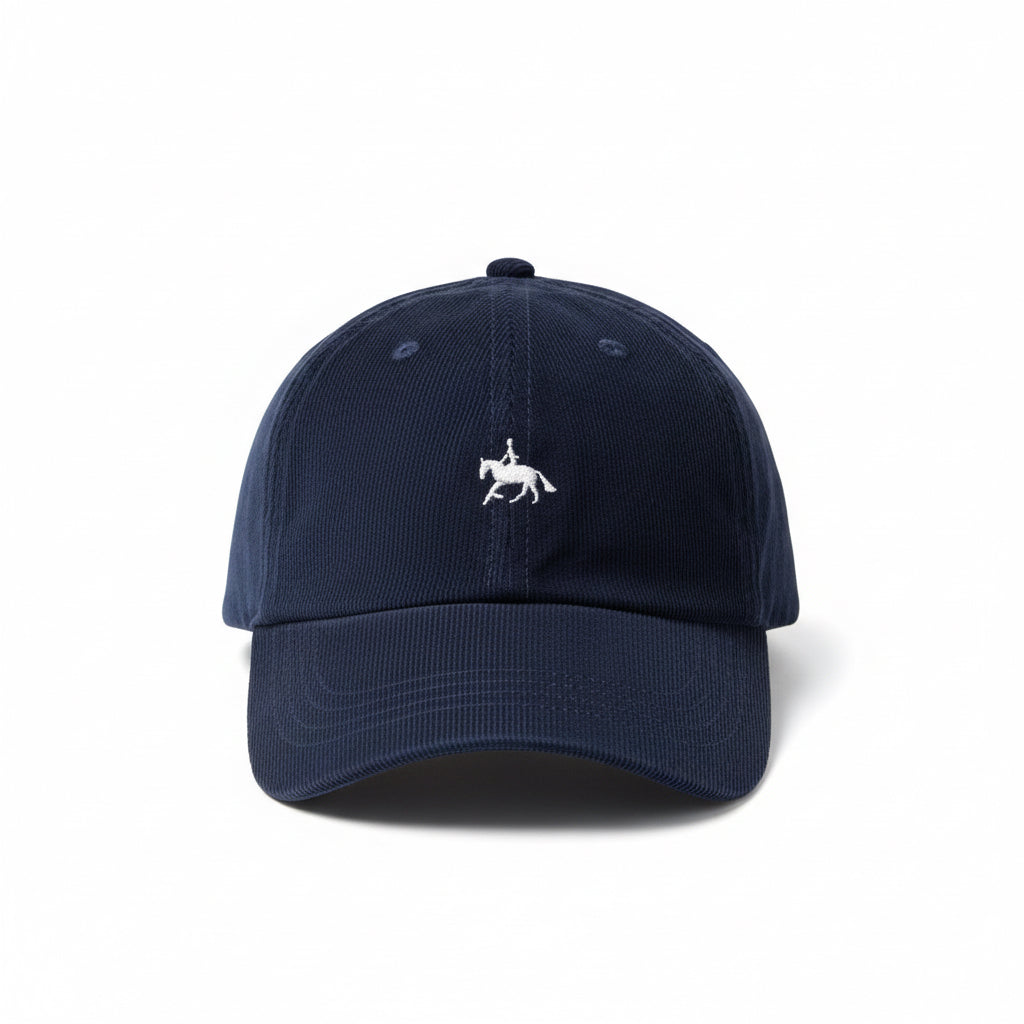 Horse & Rider Corduroy Baseball Cap