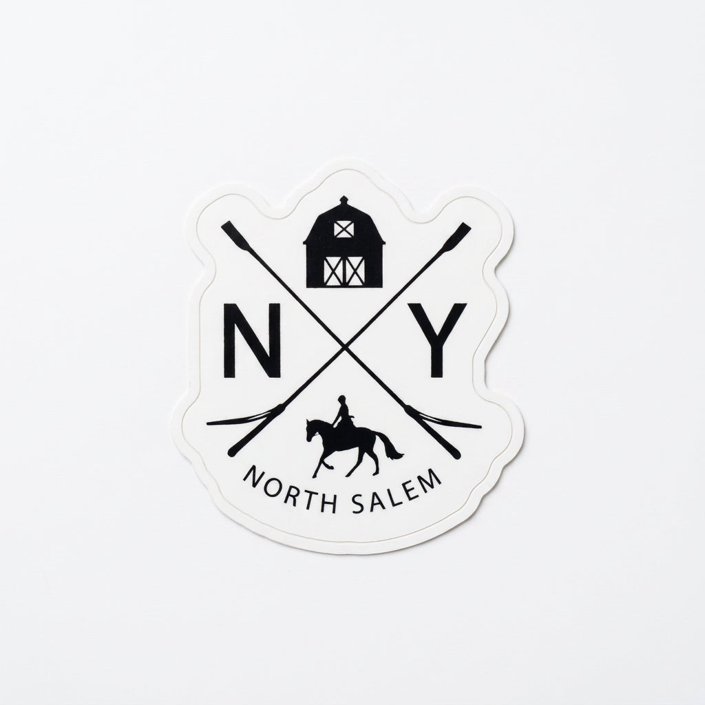 North Salem NY Equestrian Sticker | Horse & Barn Decal