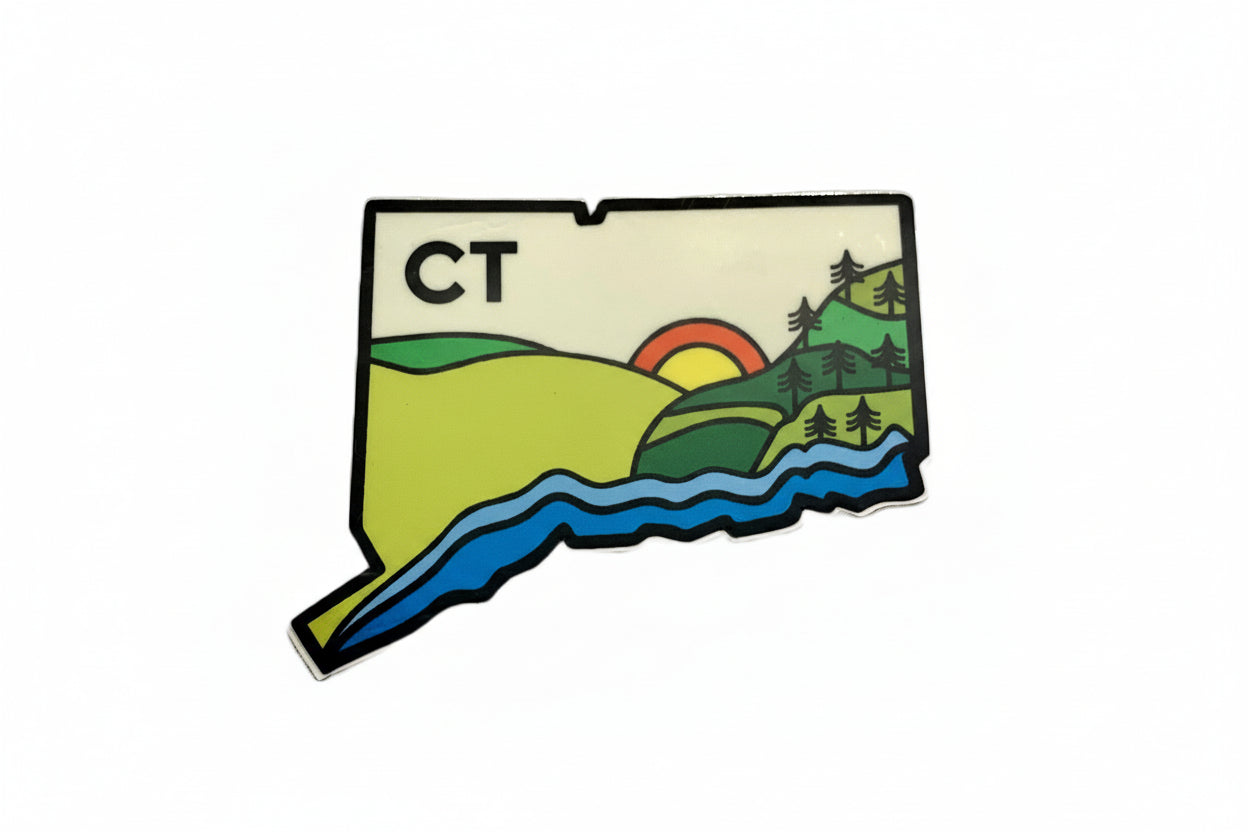 Geo Connecticut State Sticker