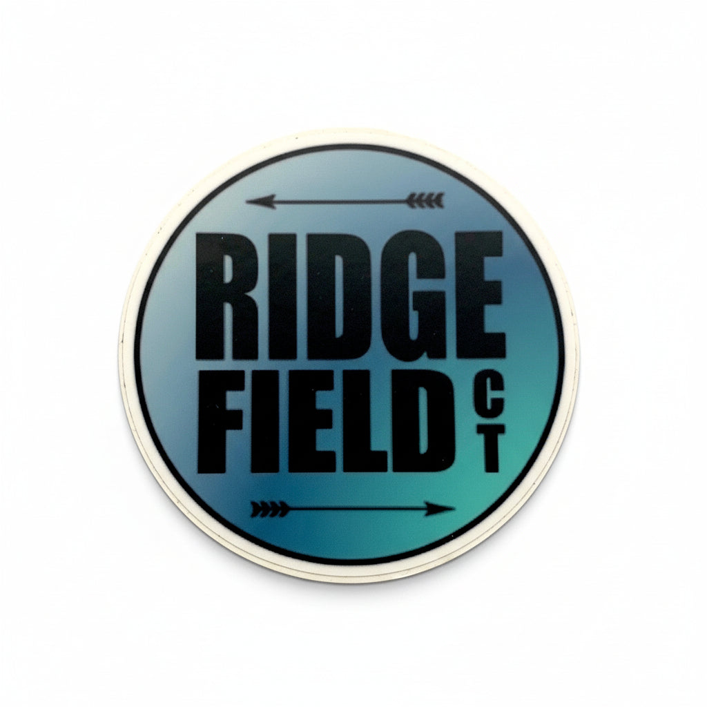Ridgefield Typography Sticker