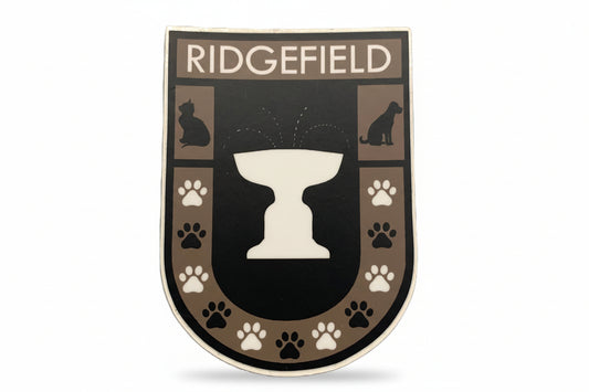 Paws of Ridgefield Shield Sticker