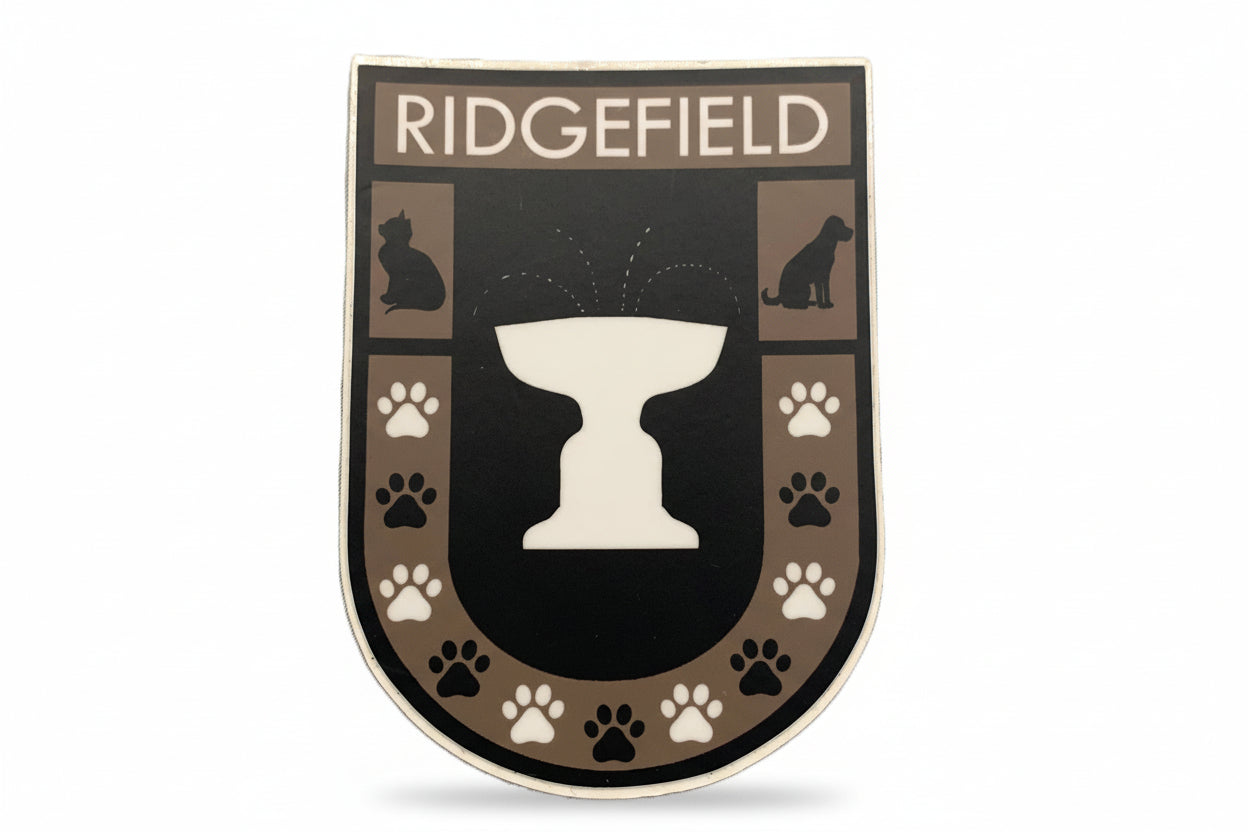 Paws of Ridgefield Shield Sticker