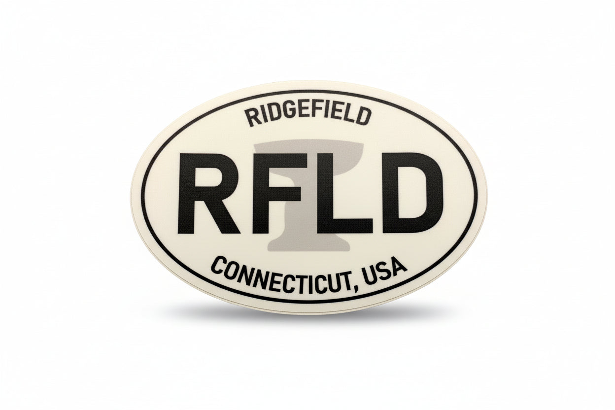 RFLD Connecticut USA Oval Sticker