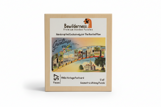"Welcome to Connecticut" Handcrafted Wood Puzzle