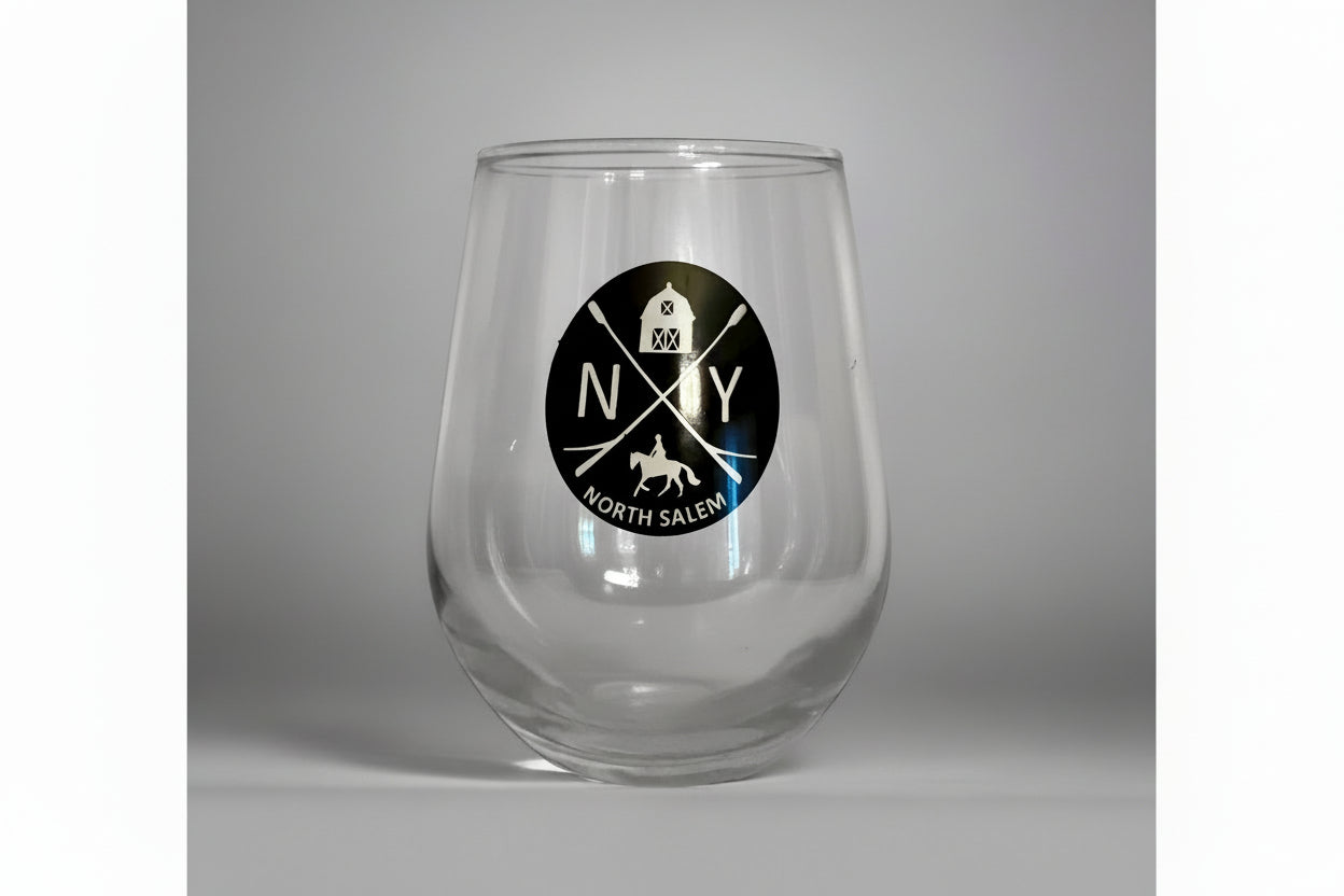 North Salem New York Stemless Glass