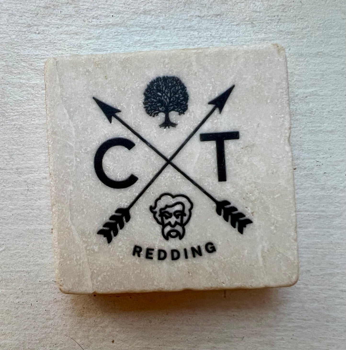 Tumbled Marble Magnet - Ridgefield & Redding CT Designs