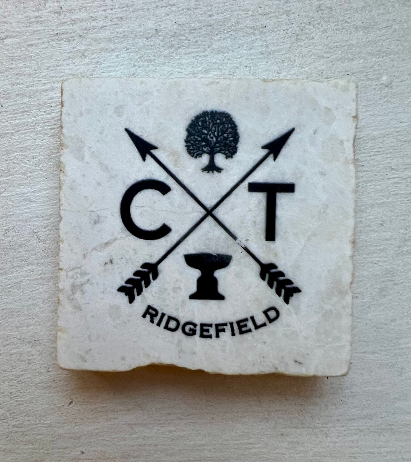 Tumbled Marble Magnet - Ridgefield & Redding CT Designs