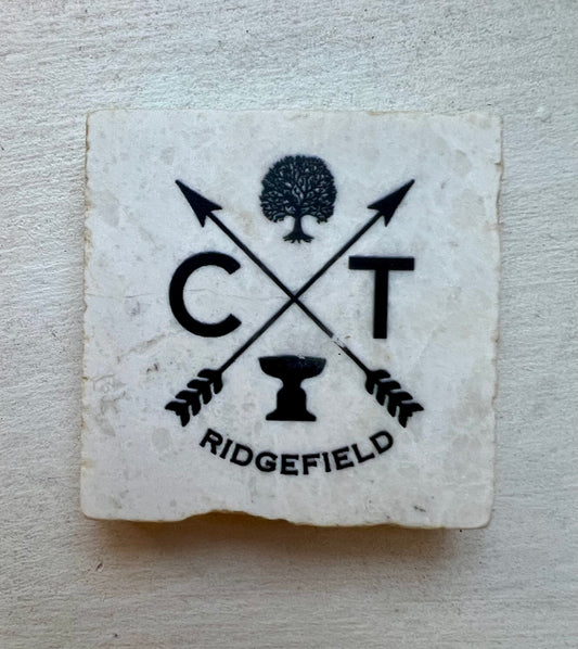 Tumbled Marble Magnet - Ridgefield & Redding CT Designs