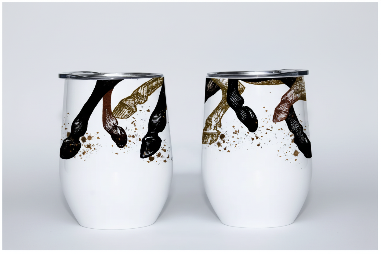 Horse Legs Equine Insulated Wine Tumbler