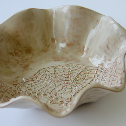 Large Handmade Blossom Serving Bowl - A Purchase with Purpose