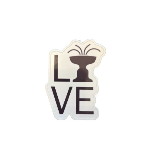 Ridgefield Love Cass Gilbert Fountain Sticker