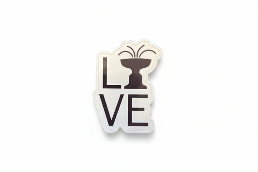 Ridgefield Love Cass Gilbert Fountain Sticker